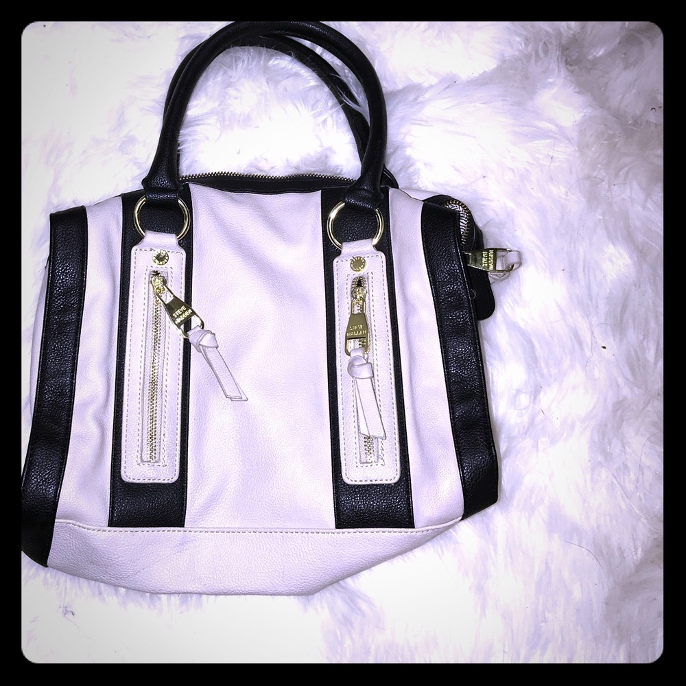 Tan and black Steve Madden hand bag